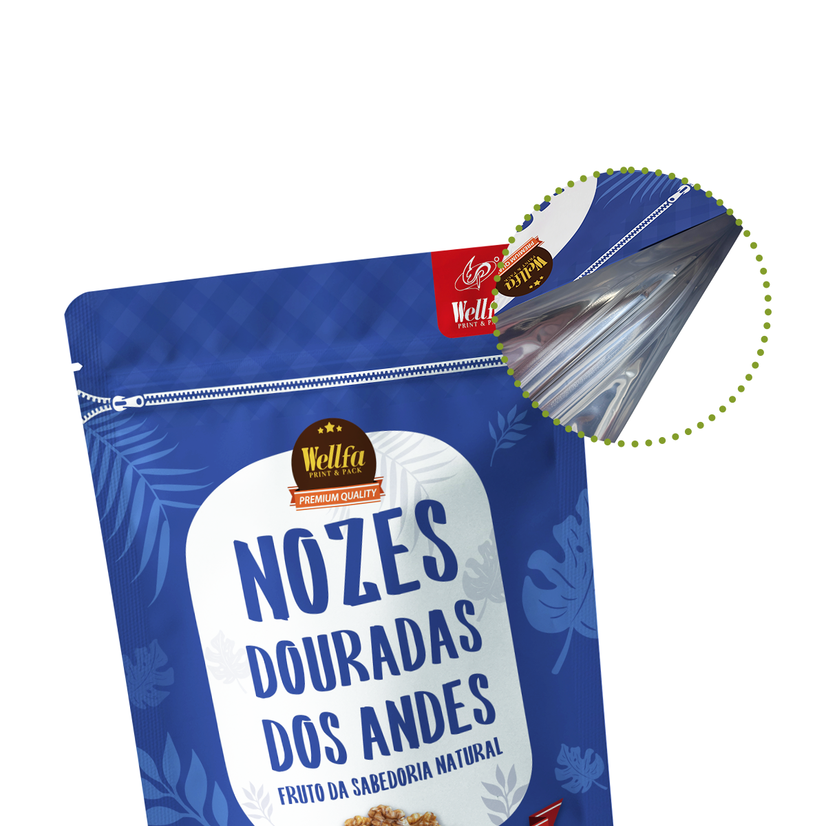 100g 250g Doypack High Barrier Nut Snacks Stand up Pouch