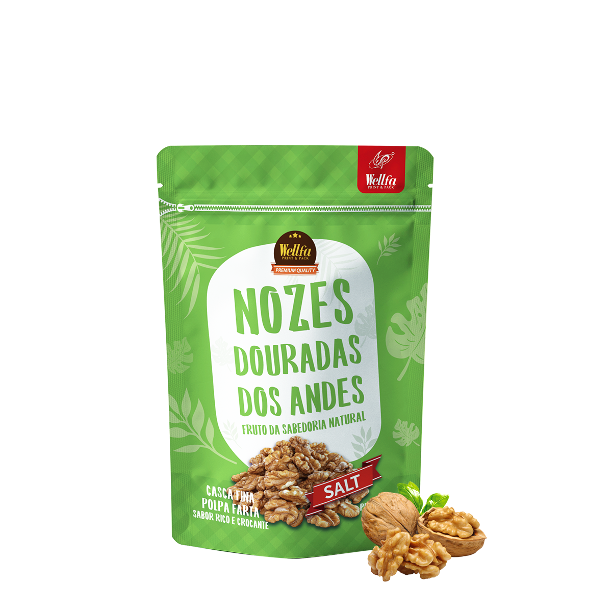 100g 250g Doypack High Barrier Nut Snacks Stand up Pouch