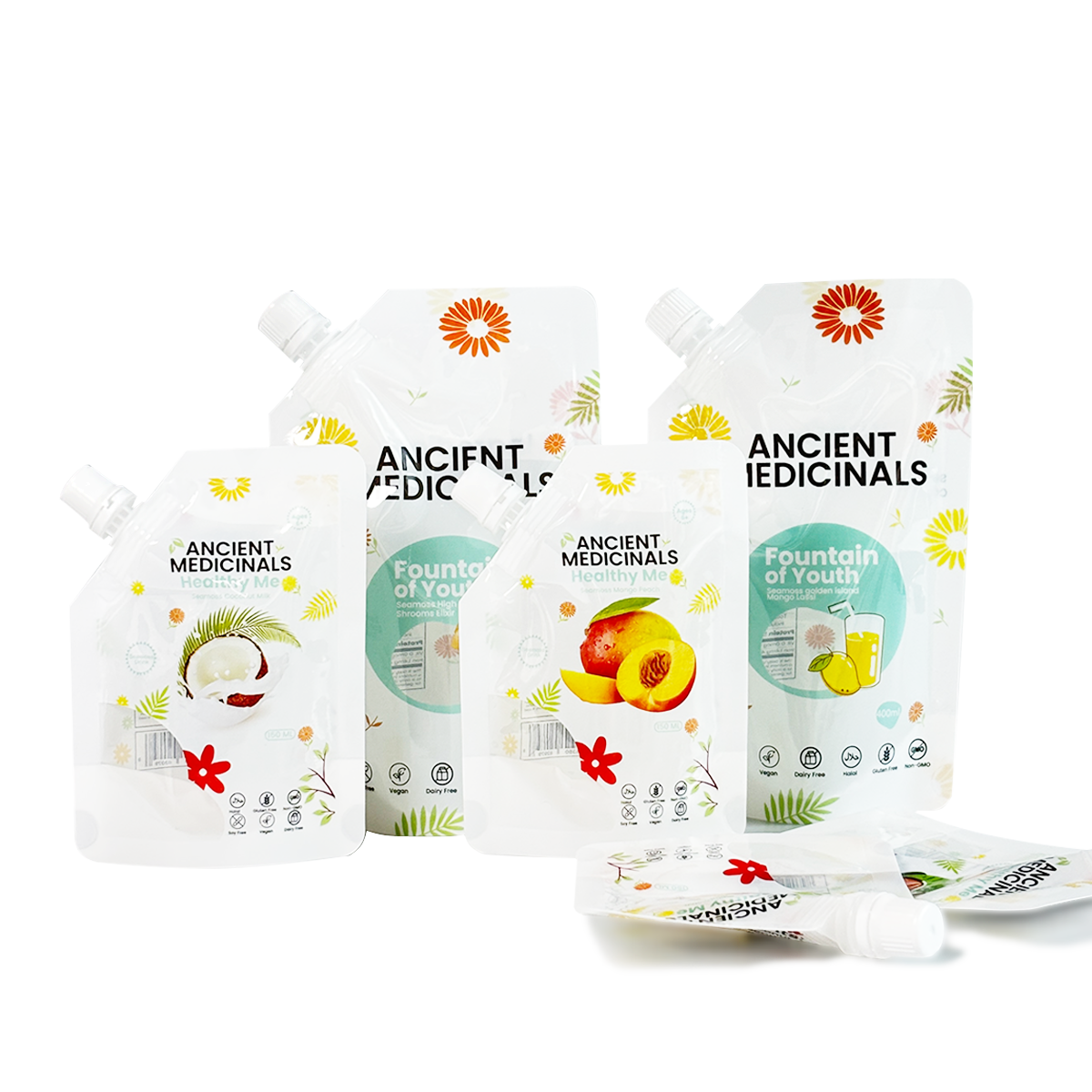 250ml 500ml Beverage Juice Drink Spout Stand Up Pouch Bag Doypack