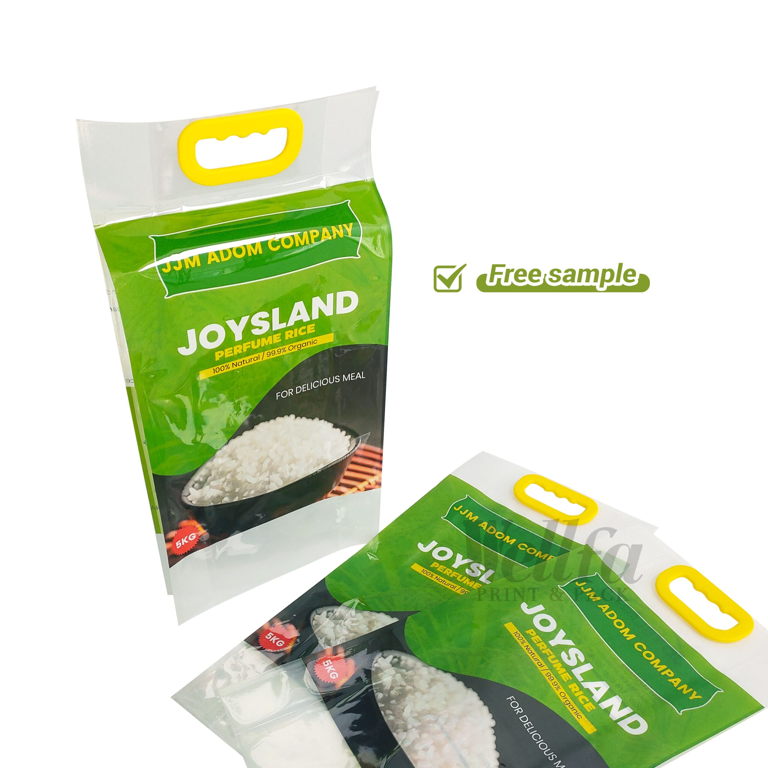 Nylon Vacuum 500G 1Kg 5Kg Handle Rice Bag