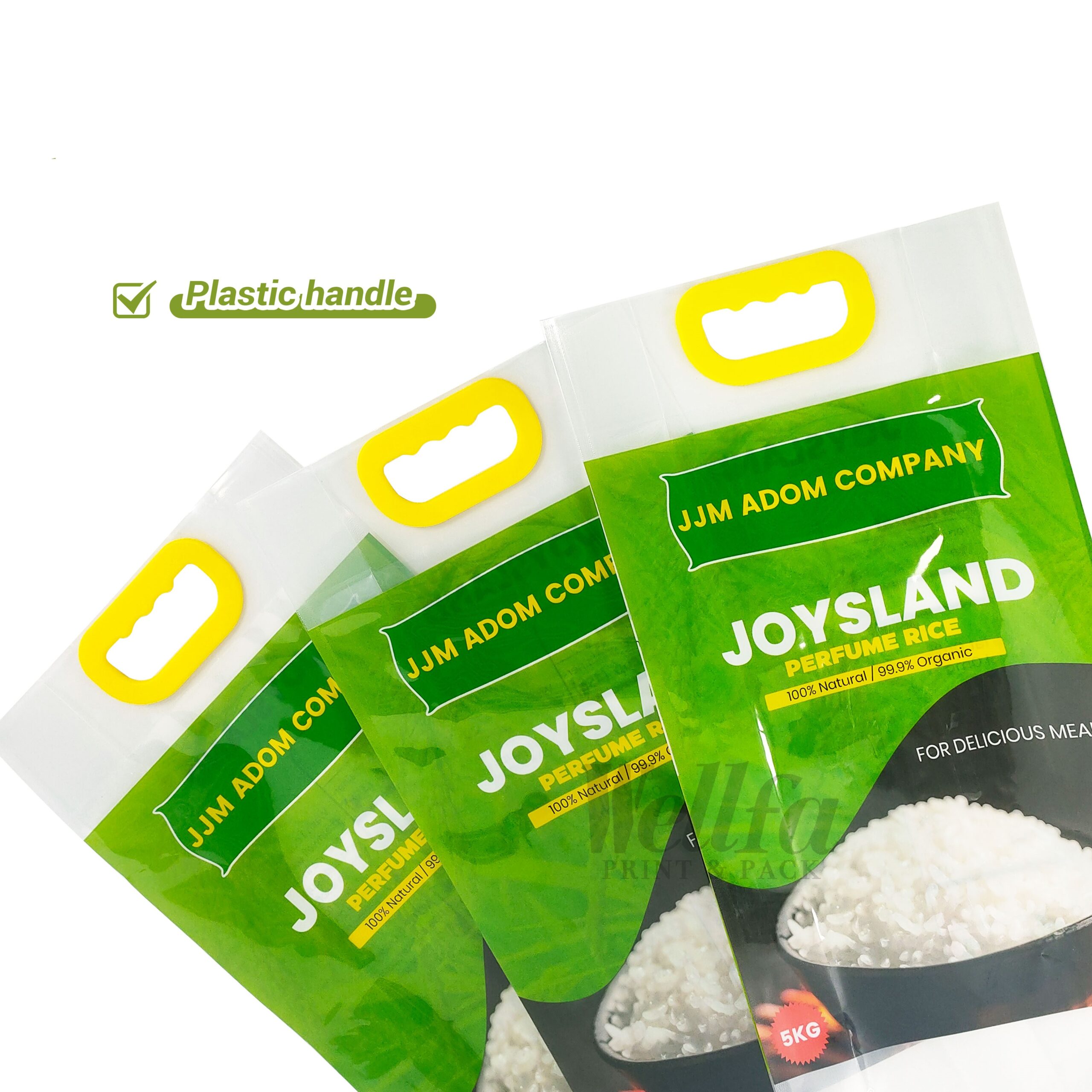 Nylon Vacuum 500G 1Kg 5Kg Handle Rice Bag