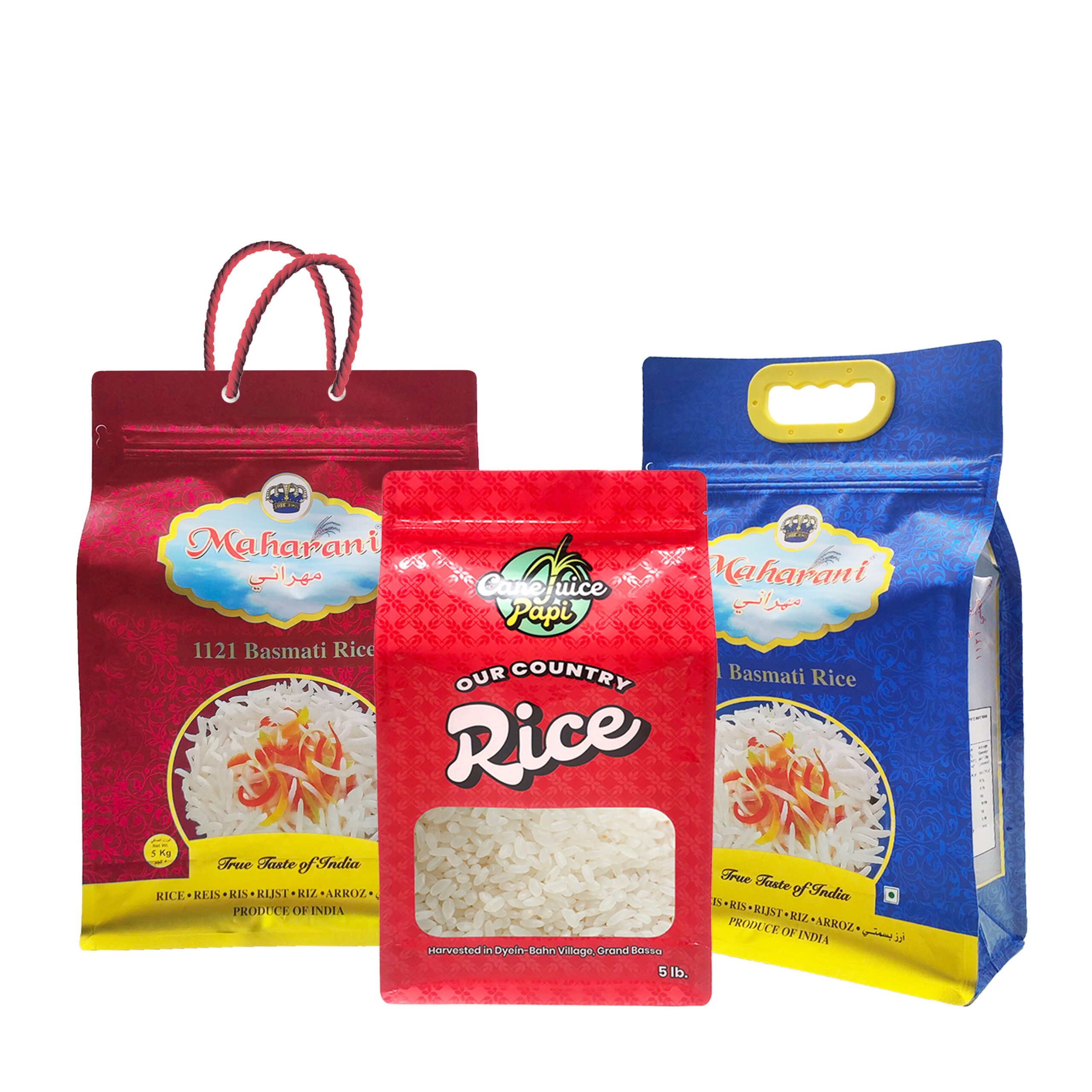 1Kg 2Kg 5Kg 10Kg Packaging With Plastic Handle Hole Rice Bag