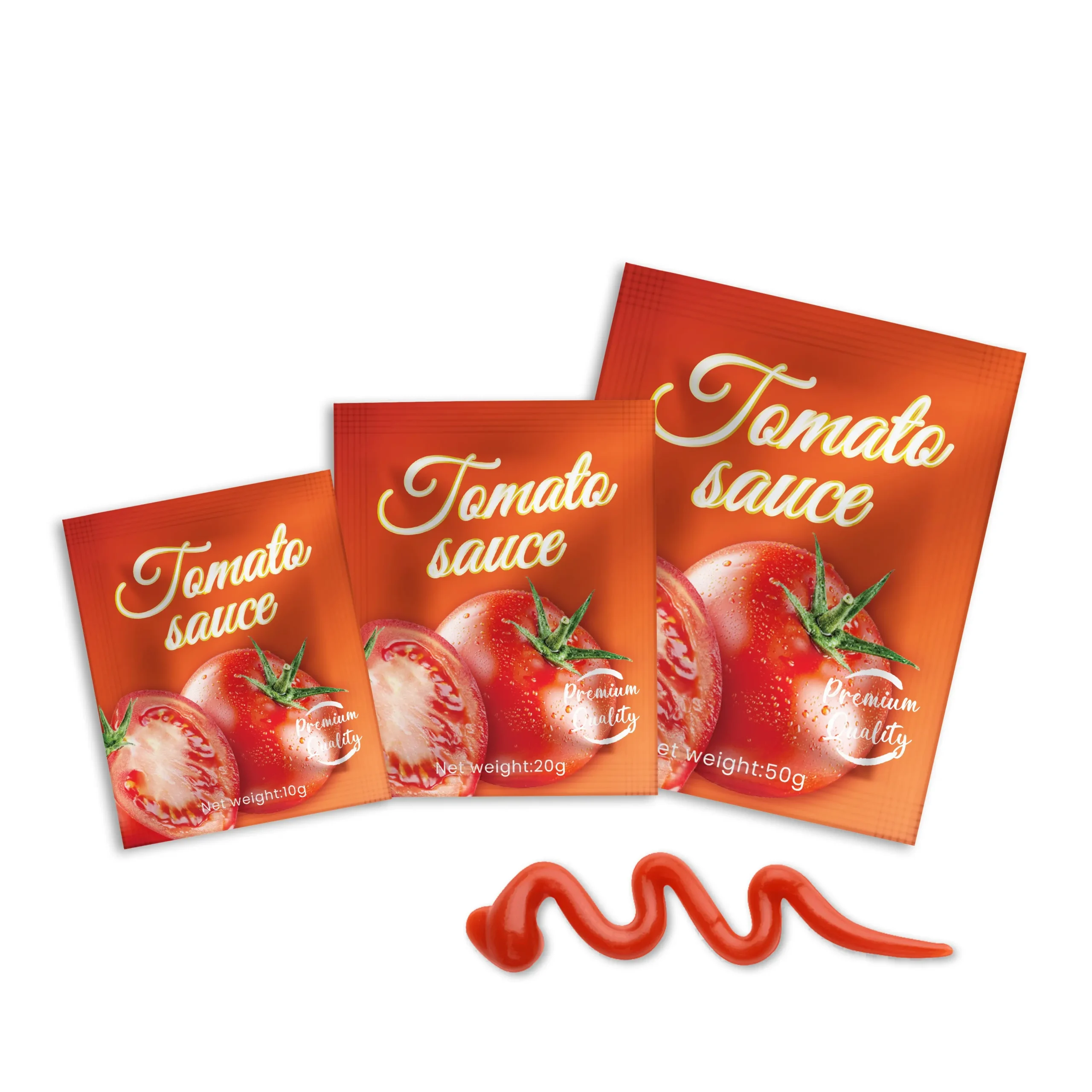 Custom Printed Sauce Packaging Sachet Ketchup Roll Film