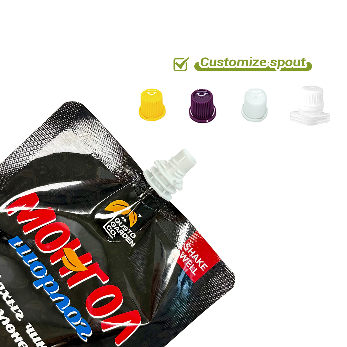 Wellfapack Customizable Barbecue Sauce Retort Pouch Bag With Spout