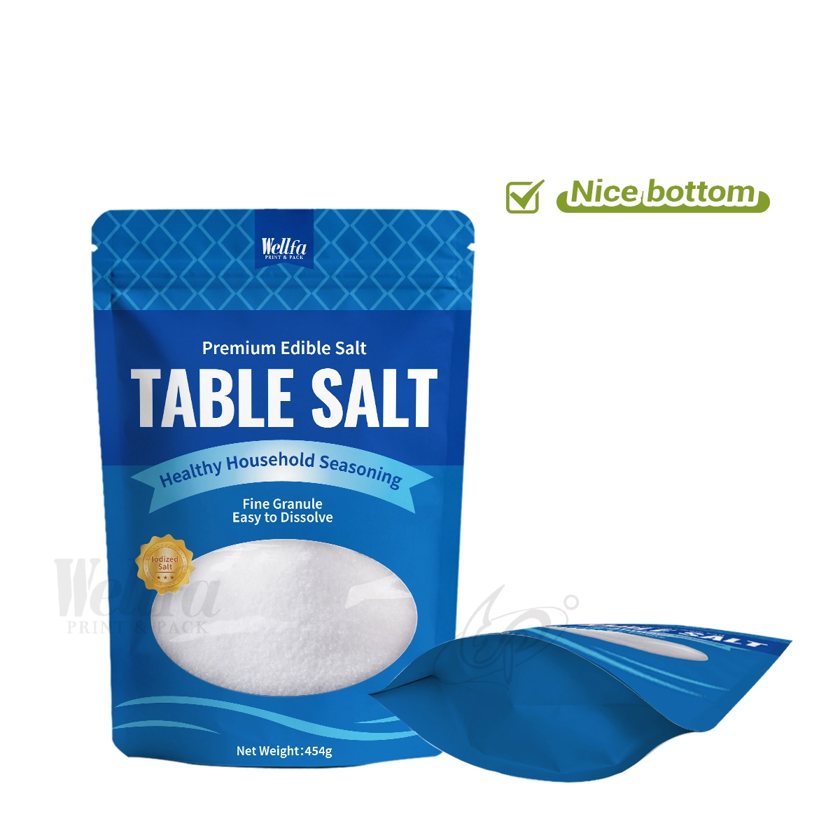Edible Salt Stand up Pouches Manufacturers
