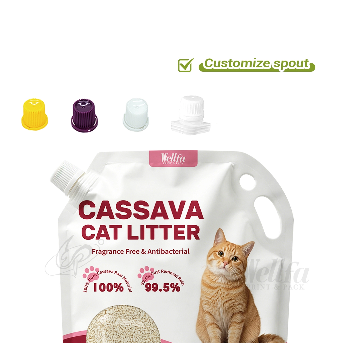 Tofu Cat Litter Packaging with Handle