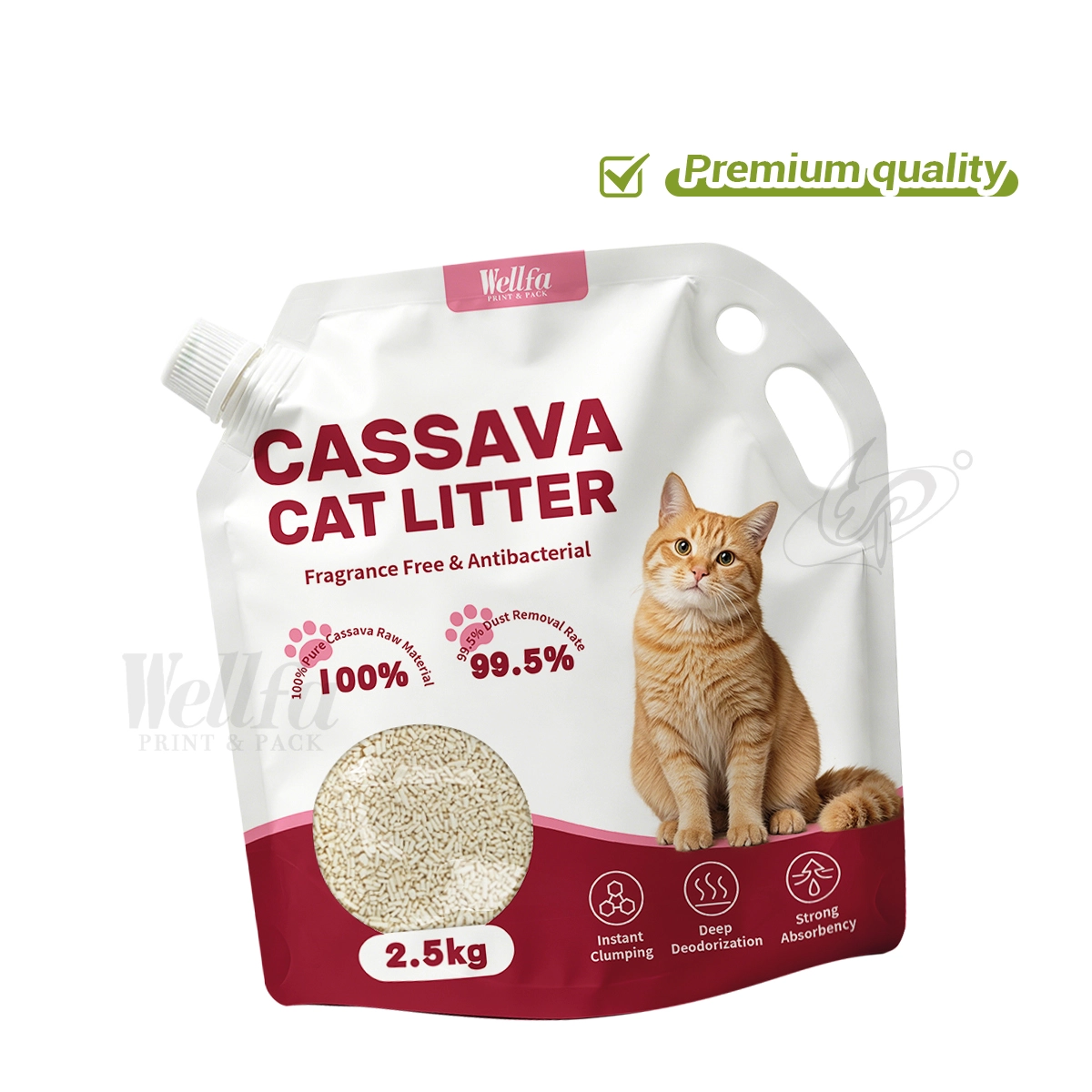 Tofu Cat Litter Packaging with Handle