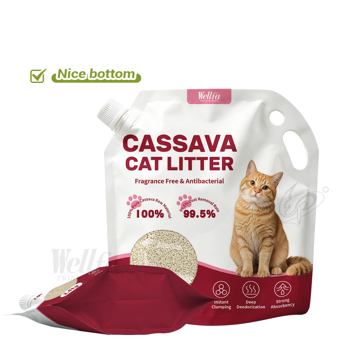 Tofu Cat Litter Packaging with Handle