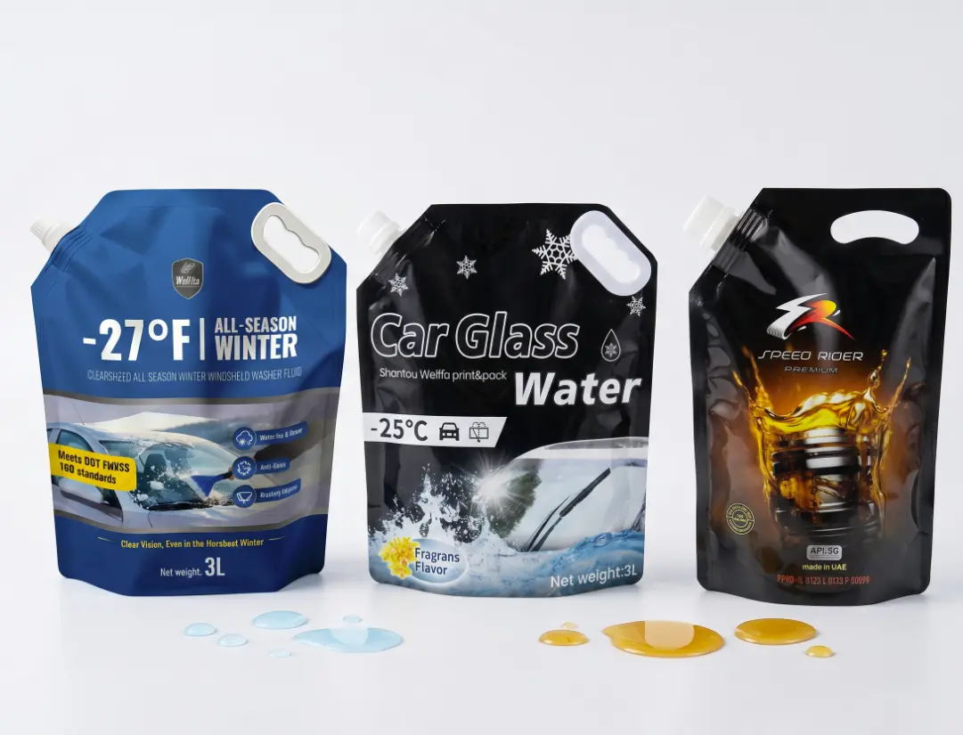 Industrial and Automotive Fluids Doypack with Spout