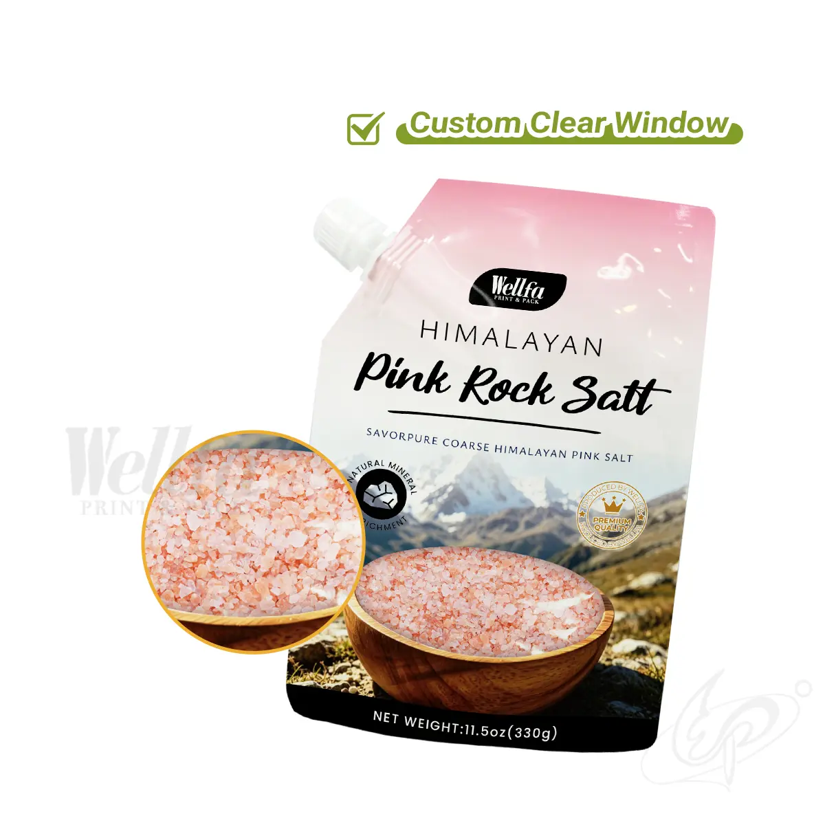 Salt Stand up Pouch Liquid Spout Bag High Barrier Bolsas Doypack