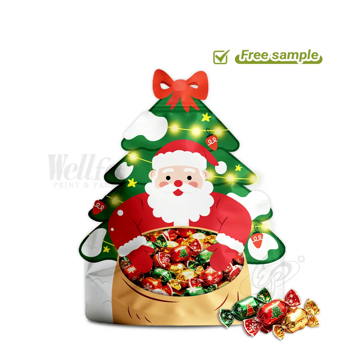 Halloween Candy Snacks Pumpkin Shape Doypack Sachet Packaging