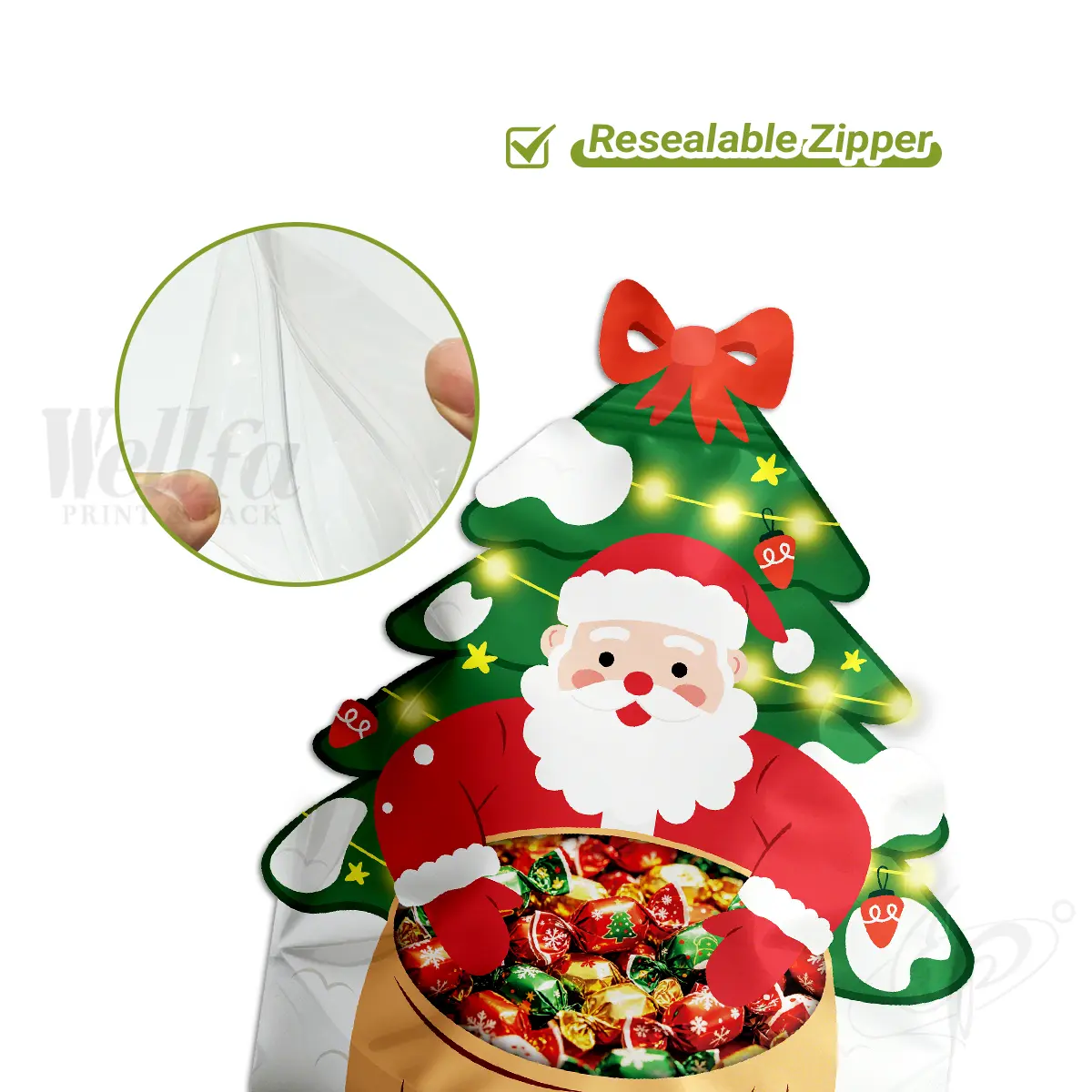 Halloween Candy Snacks Pumpkin Shape Doypack Sachet Packaging