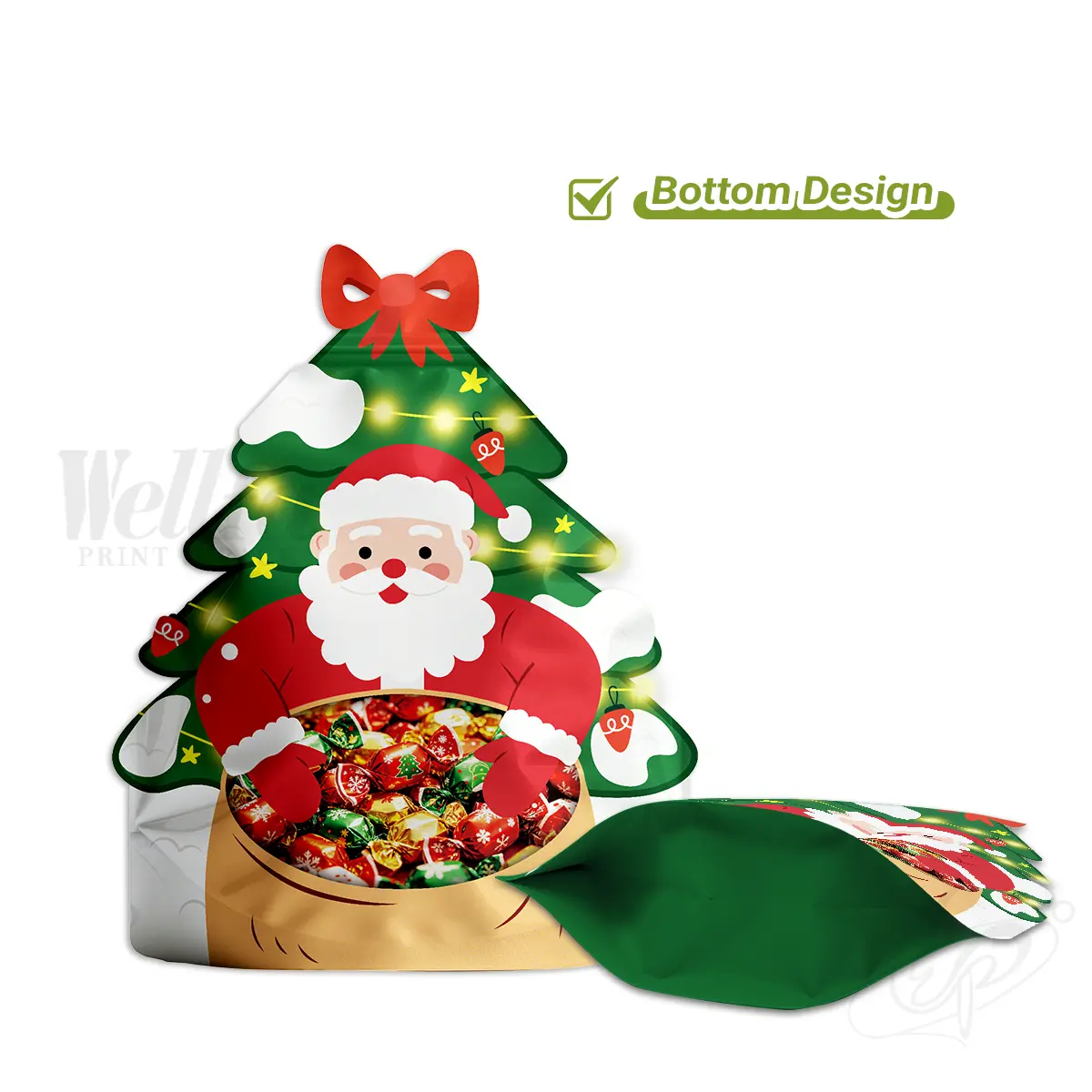 Halloween Candy Snacks Pumpkin Shape Doypack Sachet Packaging