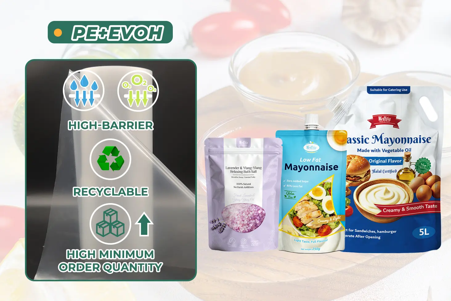Nylon puncture resistant packaging for pet food