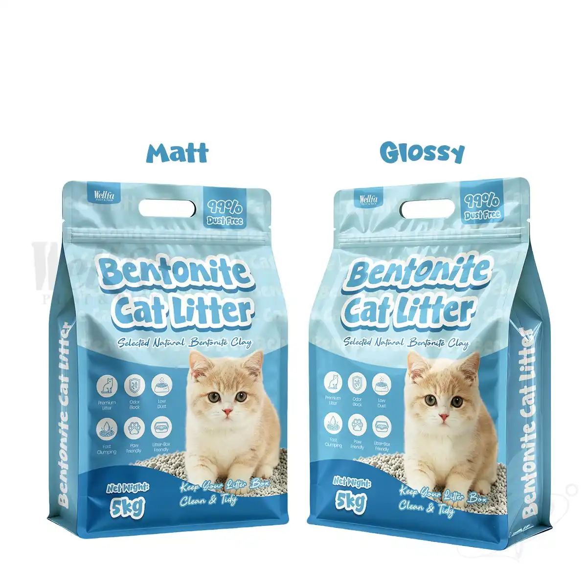 5kg 10kg Bentonite Cat Litter Packaging Bag