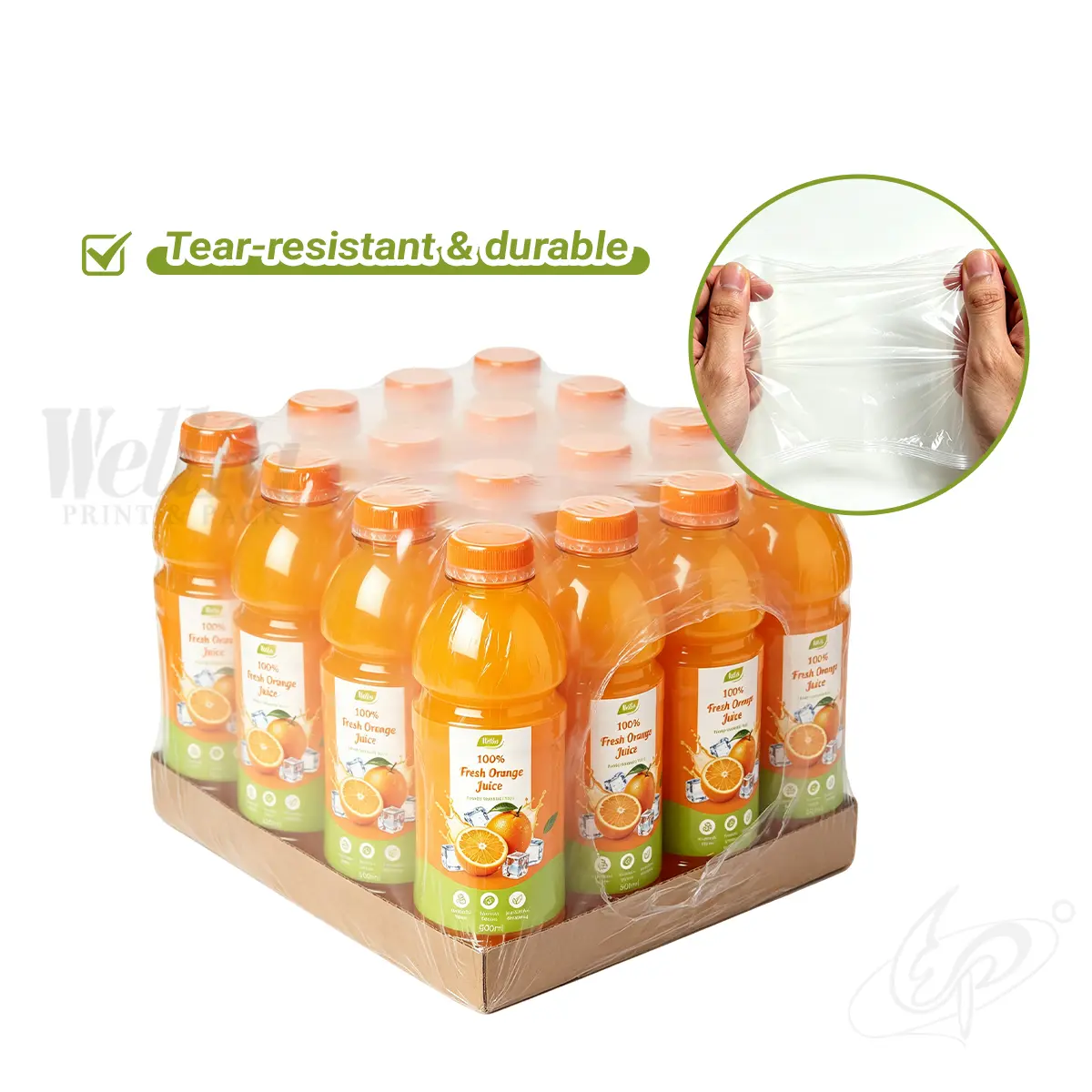Mineral Beverage Dustproof Stretch Film POF/PE