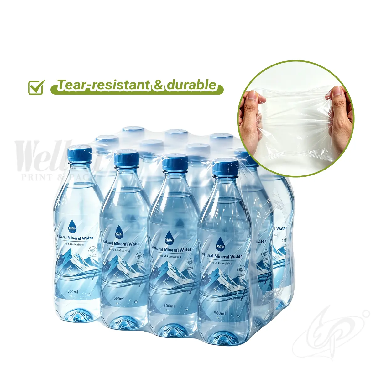 Mineral Water Shrink Film Tear-resistant Dustproof