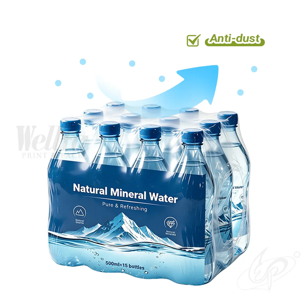 Mineral Water Shrink Film Tear-resistant Dustproof