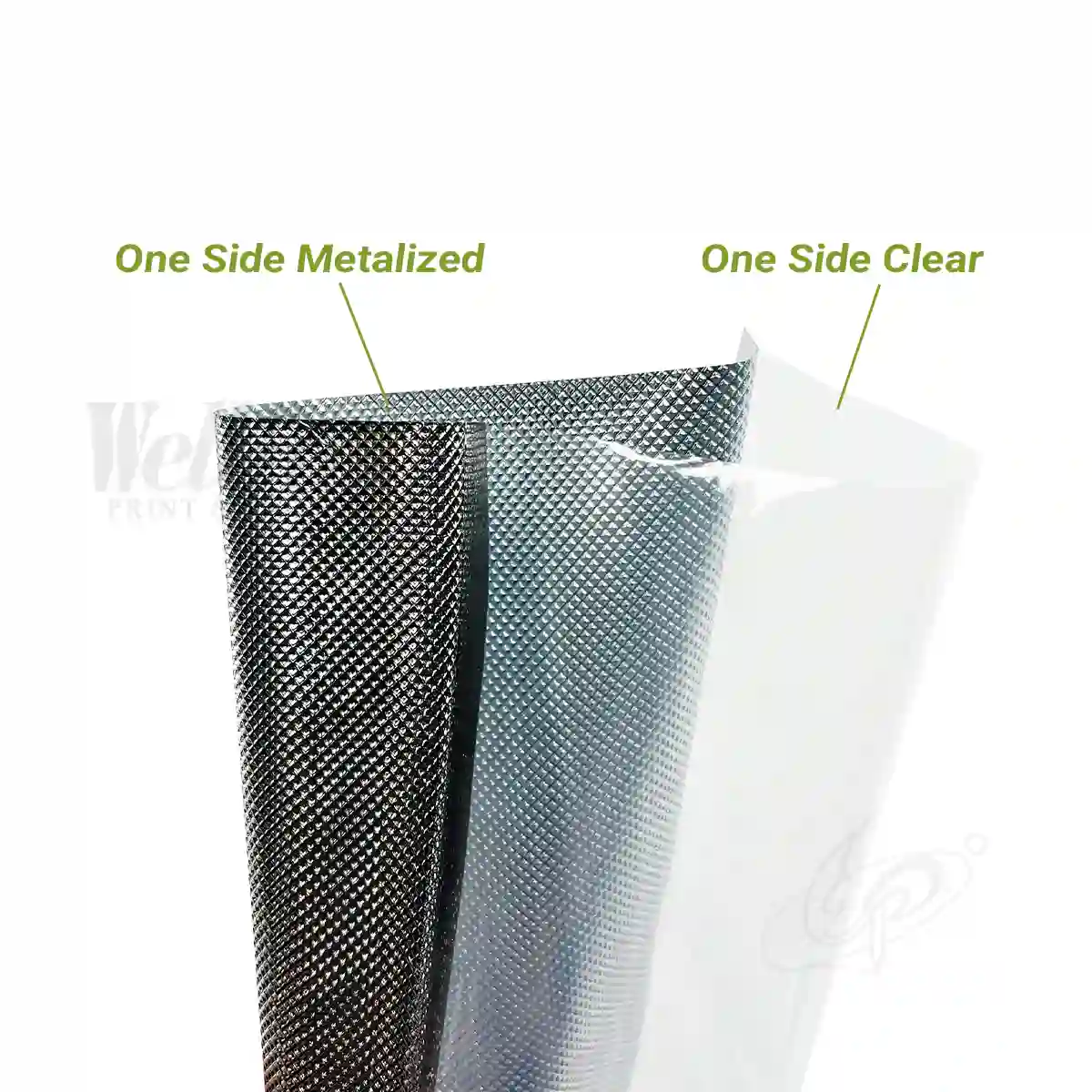 Silver Embossed Light Proof Textured Vacuum Pouch