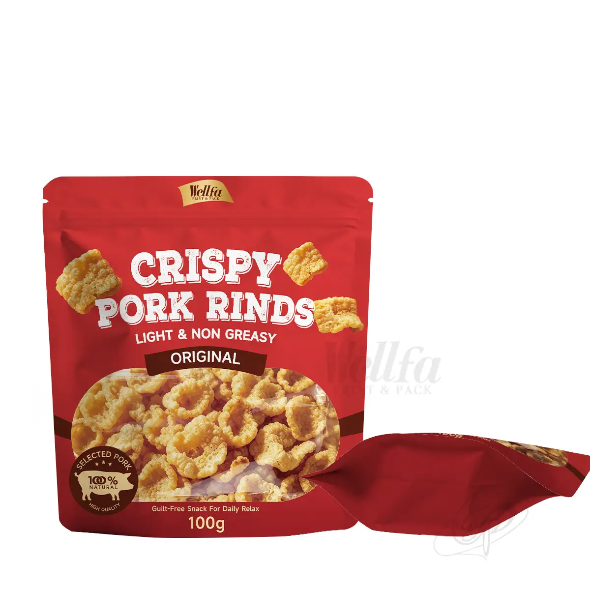 Pork Rinds Snacks Stand up Pouch Doypack