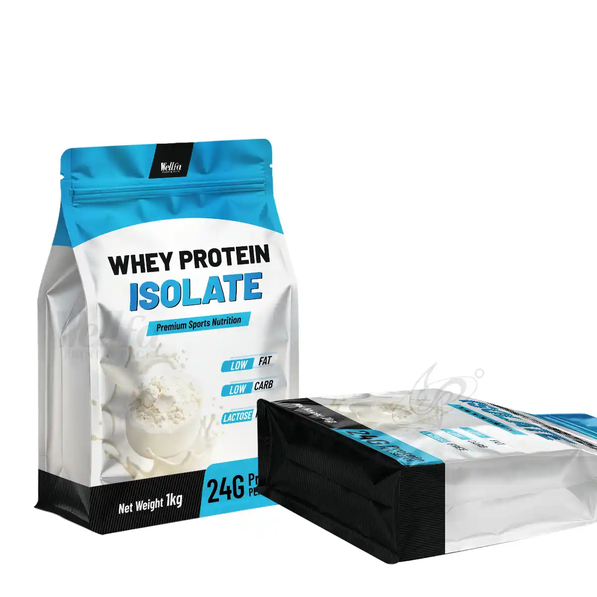 Whey Protein Powder Packaging Bag Flat Bottom