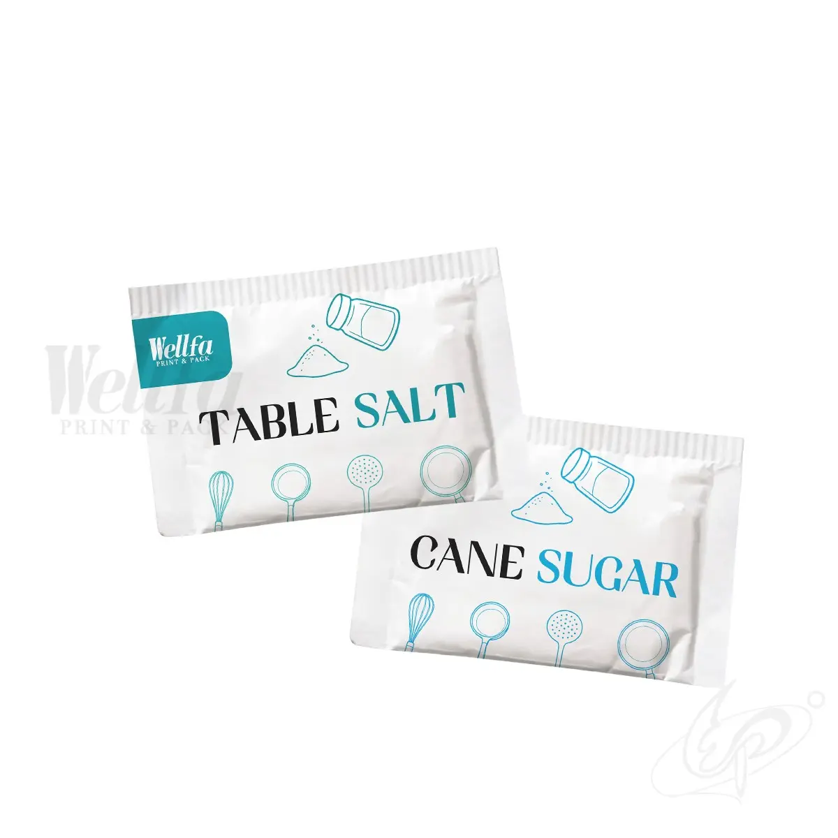 Pure Table Salt Flat Bottom Pouch 5g Seasoning Sachet