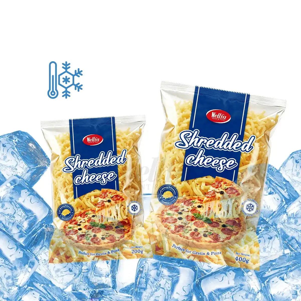 Shredded Cheese Packaging Roll Film Sachet Pouch