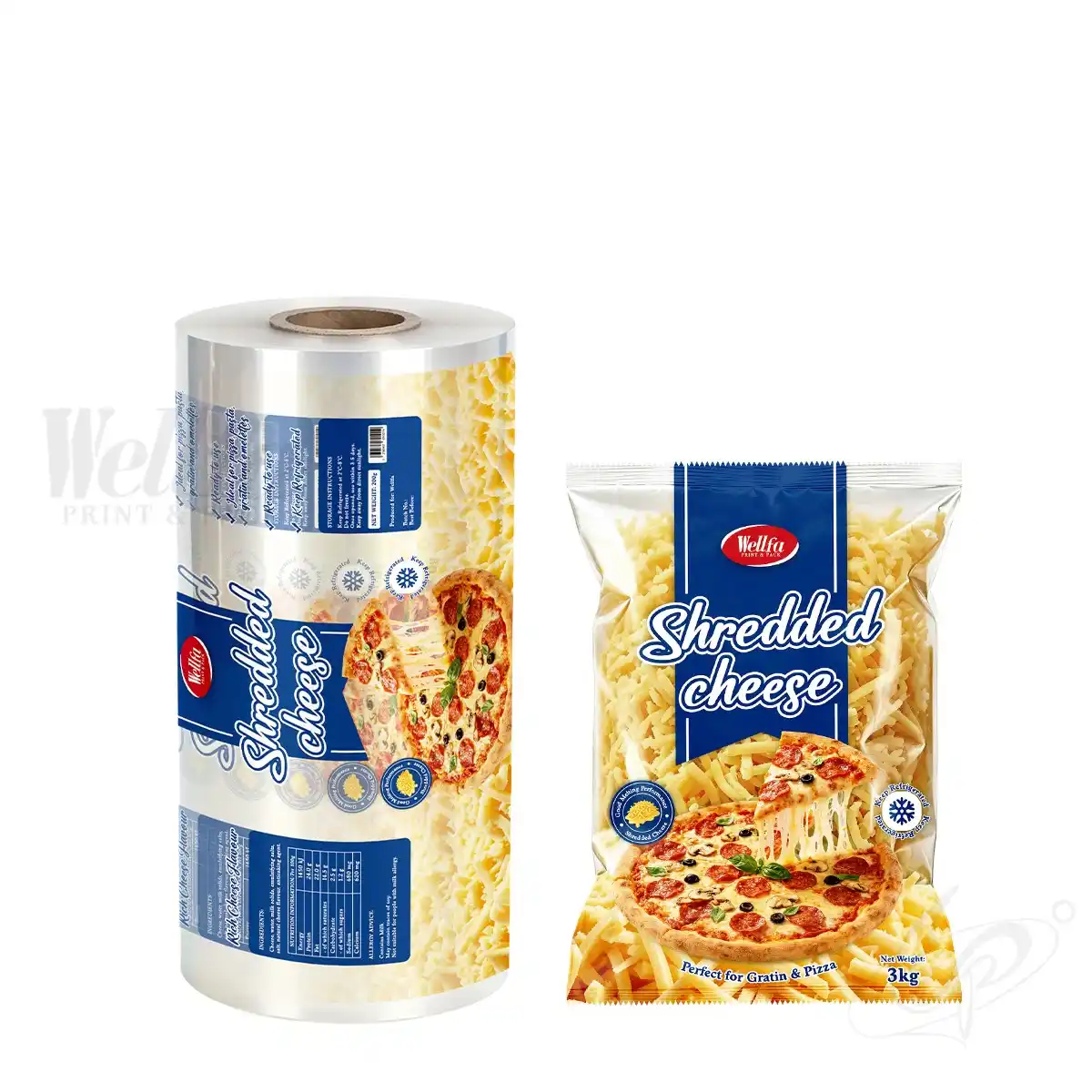 Shredded Cheese Packaging Film Low-temperature