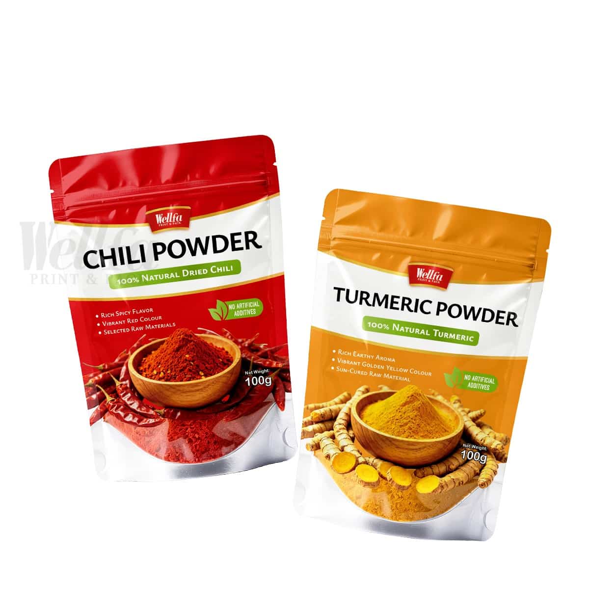 Curry Powder Packaging Bag Seasoning Spice Stand up Pouch