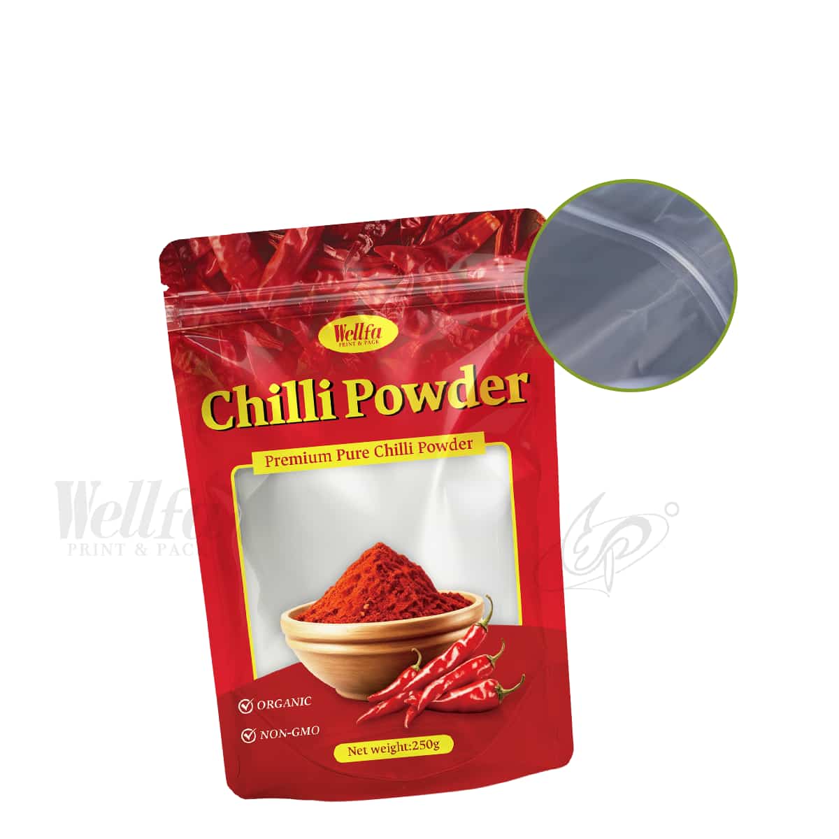 High Barrier Chilli Powder Doypack Seasoning