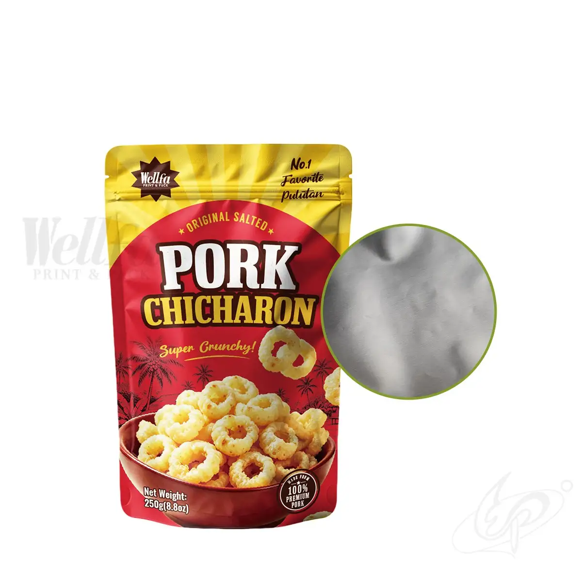100g 150g Pork Chicharon Packaging Doypack