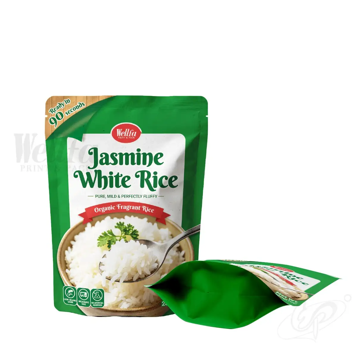 Garlic Butter Rice Retort Packaging High Temperature