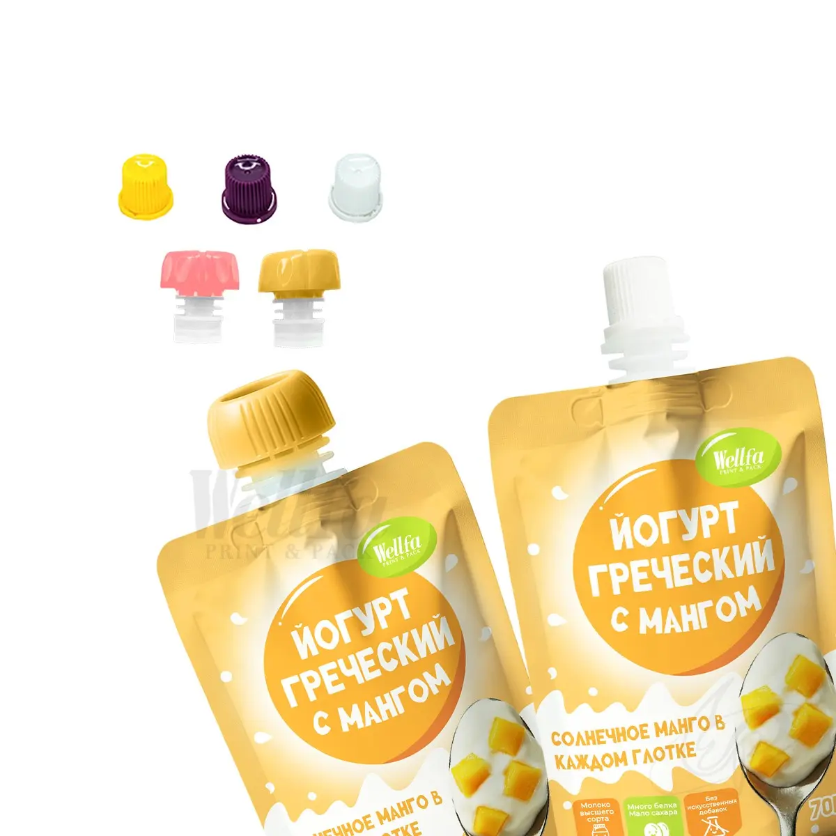 Spout Bag 70g 90g 100g 180g Yogurt Stand up Pouch