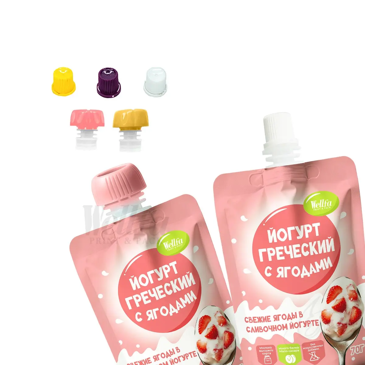 Spout Bag 70g 90g 100g 180g Yogurt Stand up Pouch