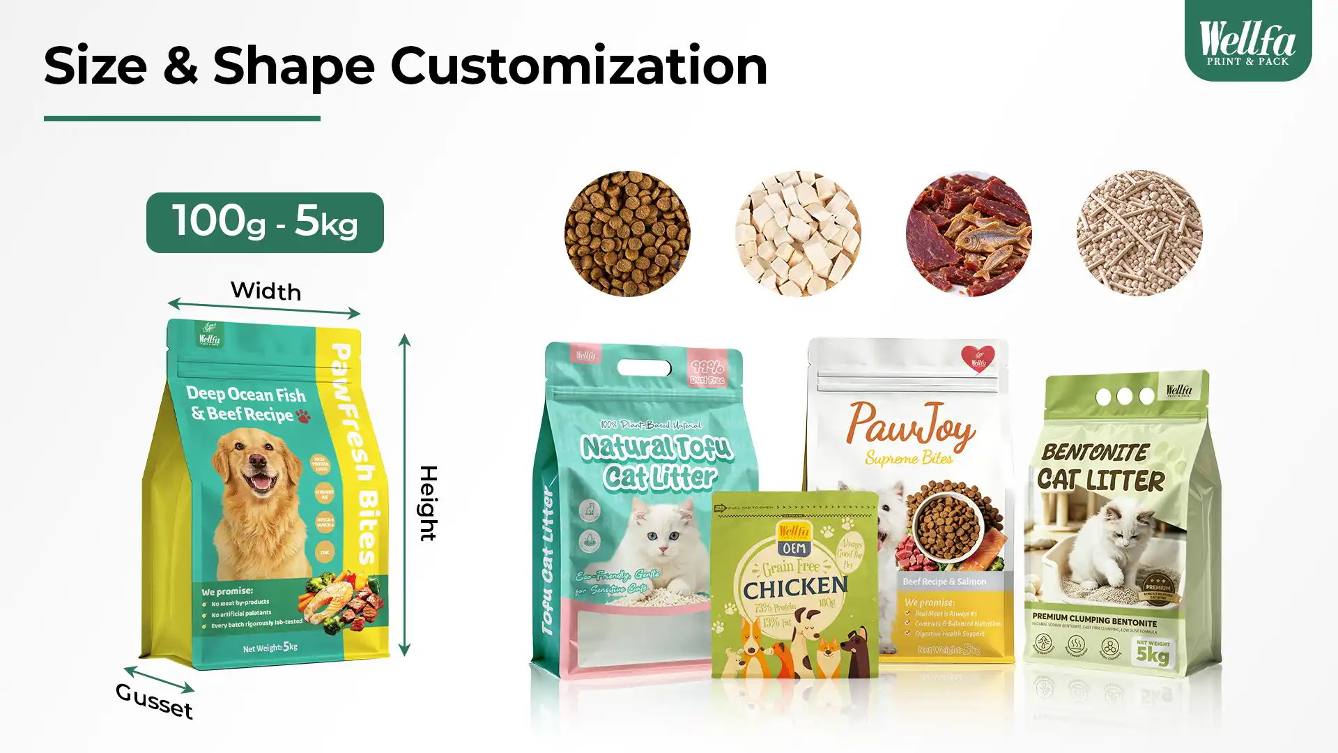 Custom 8 Side Seal Pet Food Bags 4 1 8-side seal pet food bag