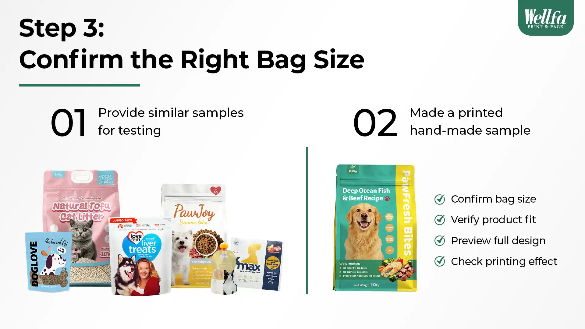 Custom 8-Side Seal Pet Food Bags: How Wellfa Helps Customers Find the Right Packaging 4 Custom 8 Side Seal Pet Food Bags 4 8-side seal pet food bag
